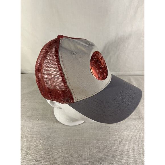 Women's Breast Cancer Awareness Strong & Brave Pink Ribbon Trucker Cap - Picture 2 of 8